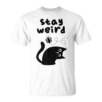 Stay Cat Gray T-Shirt - Geschenkecke