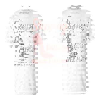 Stepping Into My 46Th Birthday 46 Year Old Bday T-Shirt - Thegiftio