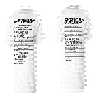 Stuffing Recipe Thanksgiving Food Costume T-Shirt - Monsterry