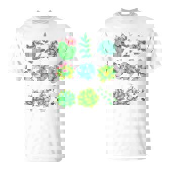 Succulents Plants Echeveria Haworthia Hen And Chicks Tank Top T-Shirt - Monsterry