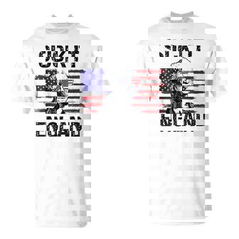Suck It England George Washington Usa Flag 4Th Of July T-Shirt - Thegiftio