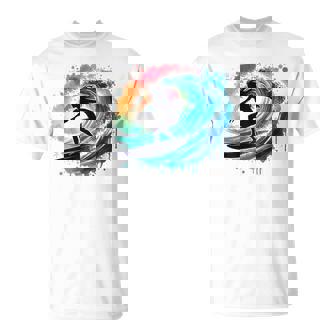 Surfing Surfboard Catch A Wave Girls Surfer Girl T-Shirt - Thegiftio UK