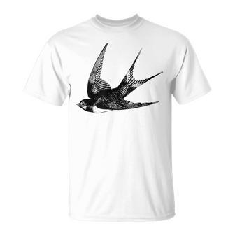 Swallow Bird Para Amantes De Los Animales Camiseta unisex - Regaloses