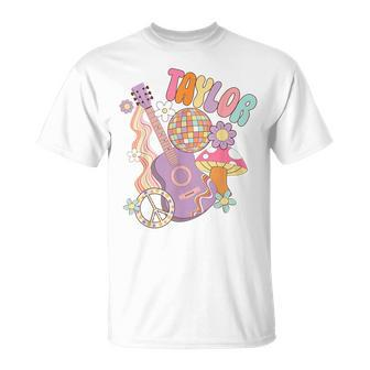 Taylor Personalized Name I Love Taylor Groovy 80'S T-Shirt - Monsterry UK