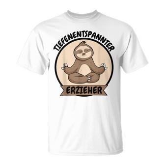 Teacher Deep-Relaxed Sloth Yoga T-Shirt - Geschenkecke