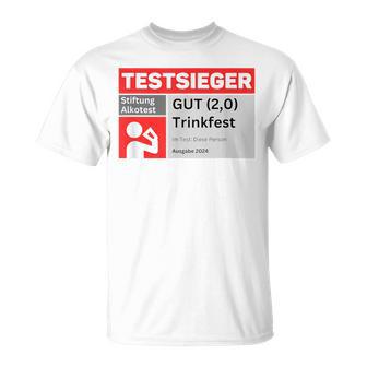 Test Winner Stiftung Alkotest Gut Trinkfest Malle Bumsbar T-Shirt - Geschenkecke