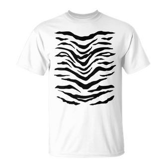 Tiger Costume Pattern Tiger Costume Tiger Pattern Animal Costume Orange T-Shirt - Geschenkecke