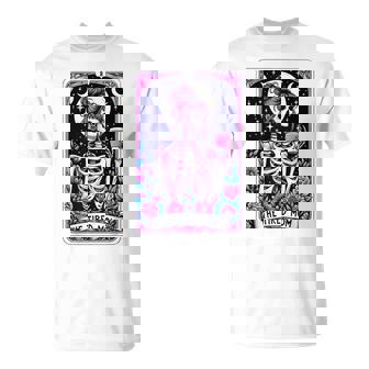 The Tired Mom Tarot Card Skeleton Skull Coffee T-Shirt - Monsterry