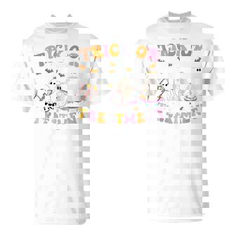 Trick Or Treatment Pt Physical Therapy Therapist Halloween T-Shirt - Thegiftio UK