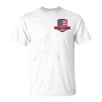 Usa Drapeau Humain Lettre A Usa Usa T-Shirt - Cadeauxyz