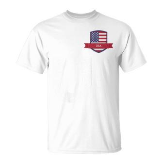Usa Drapeau Humain Lettre U Usa Usa T-Shirt - Cadeauxyz