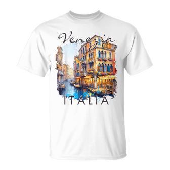 Venezia Italia Travelenice On Travel Meet Me In Italy T-Shirt - Geschenkecke