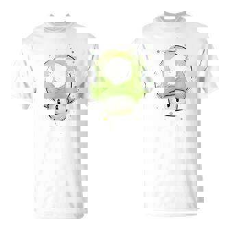Vert Champignon 1Up Pour Jeuxidéo T-Shirt - Cadeauxyz