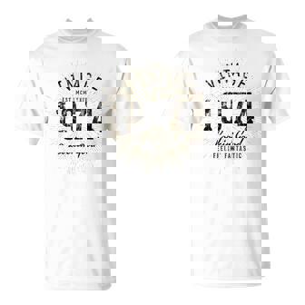 Vintage Cumpleaños Nacido En 1974 Camiseta unisex - Regaloses