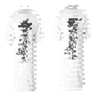 Vintage Western Country Raccoon Cowboy Cowgirl Trash Panda T-Shirt | Seseable FR