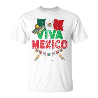 Viva Mexico Mexican Independence Day Independencia De Mexico T-Shirt | Seseable UK