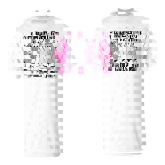 On Wednesday We Wear Cute Pink Ghost Halloween T-Shirt - Thegiftio UK