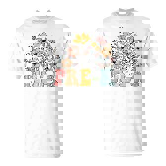 Wildflower Pre-K Preschool Team Floral Teacher Girls T-Shirt - Monsterry