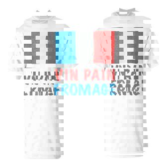 Wine Bread And Cheese French T-Shirt - Monsterry