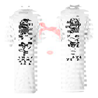 Yaya Wink Eye Woman Face For Yaya Grandma T-Shirt - Monsterry