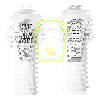 Yellow Mustard Diy Halloween Costume Matching Group Ketchup T-Shirt - Seseable