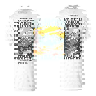 Yellowstone National Park Vintage Hiking T-Shirt - Thegiftio UK