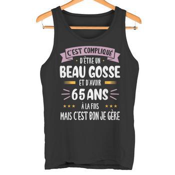 T-Shirt Humoristique : "C'est Compliqué D'être Un Beau Gosse Et D'avoir 65 Ans" - Coupe Classique Et Léger