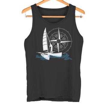 Débardeur J'Peux Pas J'ai Bateau – Humour Cadeau Drôle Bateau Mer Yacht Pêche – T-Shirt Sans Manches Homme Femme