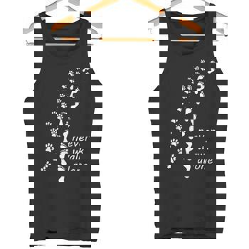 Maglietta 'Mai Camminare Da Solo' Per Padrone Di Cani - Cotone, Regalo Per Amanti Degli Animali