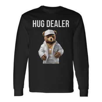 Dealstorezz Hug Dealer T-Shirt – Black, 100% Cotton, Casual Pull-On Tee