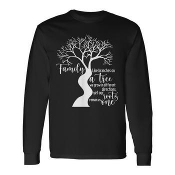 Family Like Branches In A Tree We All Grow Men's T-shirt Back