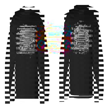 Ghetto Blaster 80'S 90'S Hip Hip Rap Men's T-shirt Back