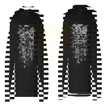 Skull Cross Wings Y2k Goth Alt Grunge Gothic Emo Aesthetic T