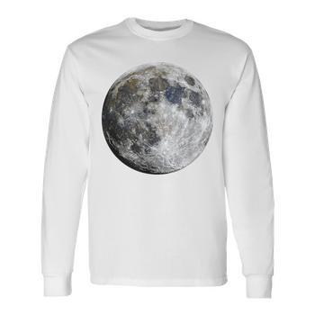 Full Moon Space Science Men's T-shirt Back Print - Monsterry DE