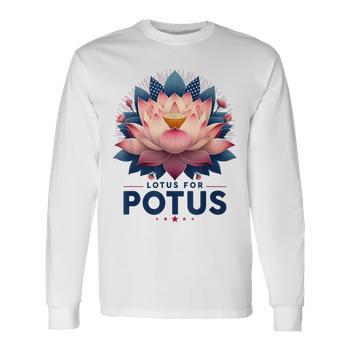 Kamala Harris 2024 Lotus For Potus Trending President Sweatshirt - Monsterry