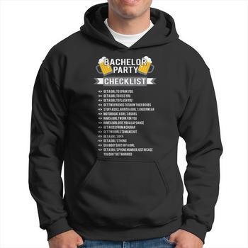 Bachelor Party Shirt - "Best Time To Say Goodbye" Funny Groomsmen Tee (Black) - View #4