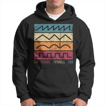 T-Shirt Waveforms Synthétiseur - 100% Coton, 13 Couleurs, Tailles S à XXXL