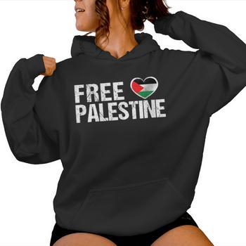 Sweat à Capuche Unisexe Poing Palestinien Free Palestine - Message De Paix Et Solidarité