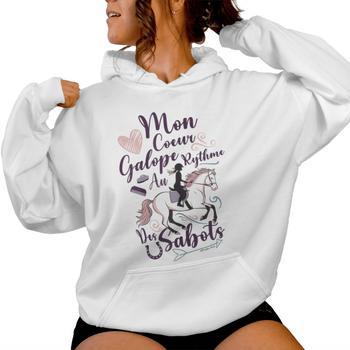Sweat à Capuche Fille "Je Suis Une Cavalière Qui Déchire" - Design Équitation Cheval