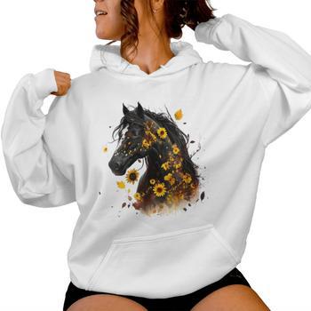 Vêtement équestre Spreadshirt Sweat Capuche 'Mon Cheval M'appelle' Femme - Hoodie Équitation Design Humoristique Sweat Capuche Femme