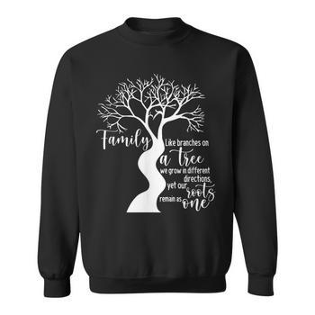 Family Like Branches In A Tree We All Grow Men's T-shirt Back