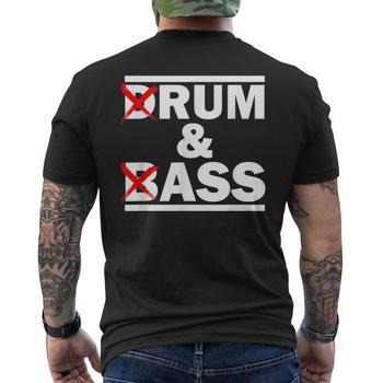 T-shirt Humoristique 'Drum And Bass / Rum And Ass' - Homme/Unisexe - Coton - Taille Unique/Regular - Neuf étiqueté