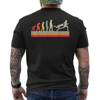 T-Shirt Uomo Rugby Evolution In Cotone 100% - Fruit Of The Loom - Bianca/Ash