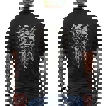 Skull Cross Y2k Goth Alt Grunge Gothic Emo Aesthetic Long Sleeve T