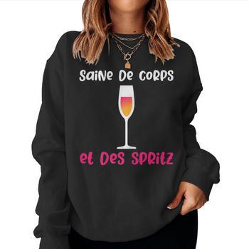 Sweatshirt Humour Apéro Vin - Cadeau Drôle Pour Homme - Coupe Classique - 241g - 4