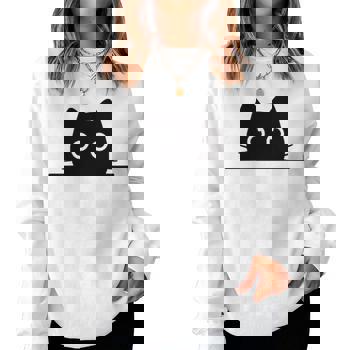 T-shirt Femme Motif Chat Silhouette - Coton, Col Rond, Coupe Classique, Pour Amoureuses Des Chats