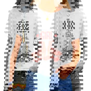 Pattinaggio Artistico Maglietta Pattinaggio A Rotelle - Grafica Divertente Per Ragazze E Donne Maglietta Cotone Stampa