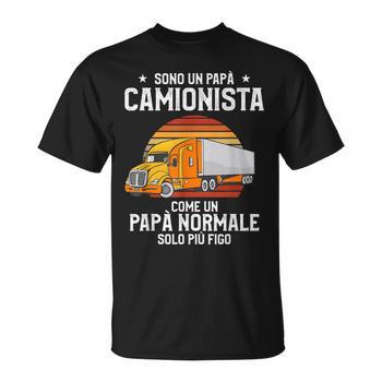 Coppia T-Shirt Papà E Body Neonato - 'Il Mio Papà è Un Camionista' - Regalo Festa Del Papà