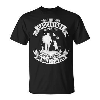 Coppia T-Shirt Papà E Body Neonato 'Sono Un Papà Cacciatore' – Idea Regalo Festa Del Papà, Compleanno – Stampati In Italia, 100% Cotone - 2