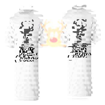 Femme Renne Pull De Noël, Bonnet De Noël Mignon Merry Christmas T-Shirt